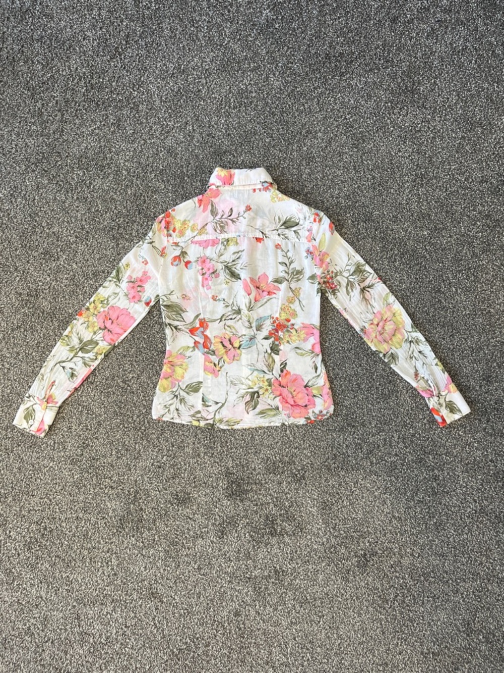 Ella Moss Floral Button-Down Shirt Size XS - Picture 5 of 9